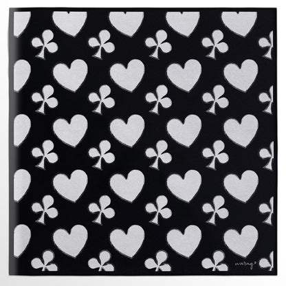 Ebony Love & Spades Scarf