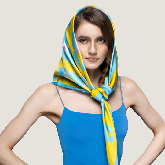 Dreamy Pop Yellow Scarf