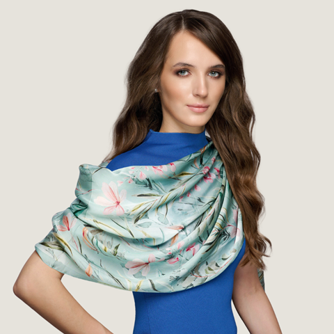 Nature Flair Sea Green Scarf