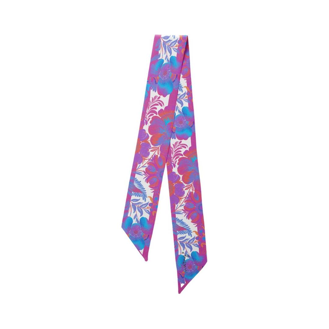 Neon Bloom Mini Scarf