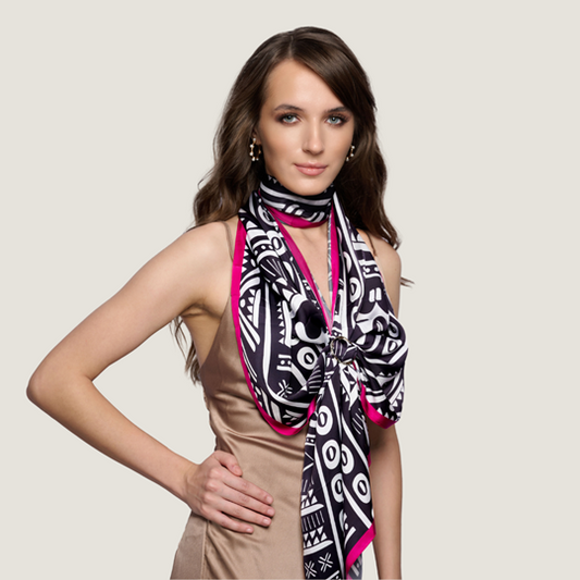 Noir and Neon Scarf