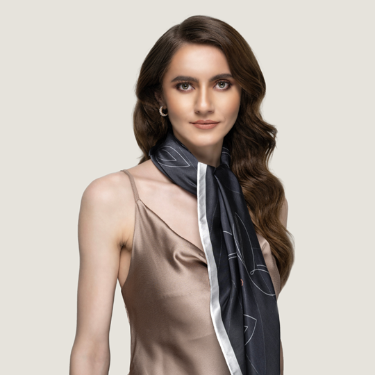 Papillon Black Scarf